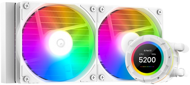 ID-Cooling Space LCD SL240 XE White